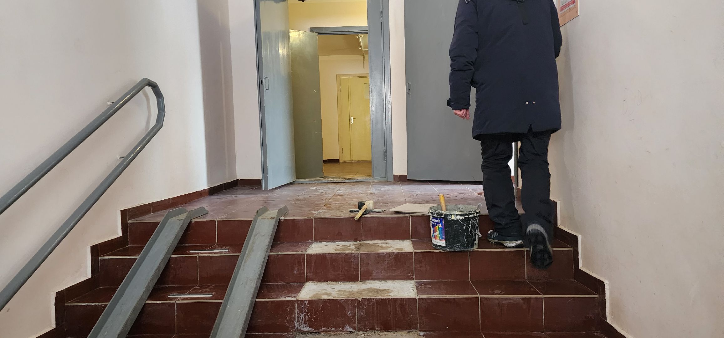 противоскользящая плитка, Домодедово - парк, поручение от жителей,