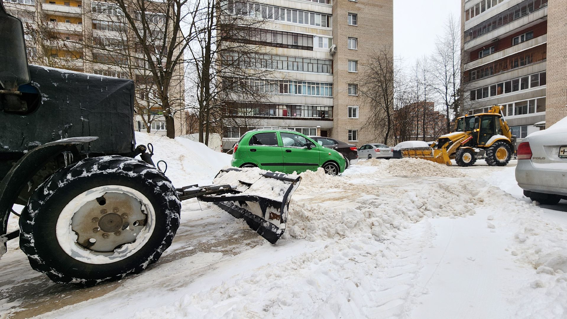 уборка, уборка снега, благоустройство, протвино, комбинат благоустройства,