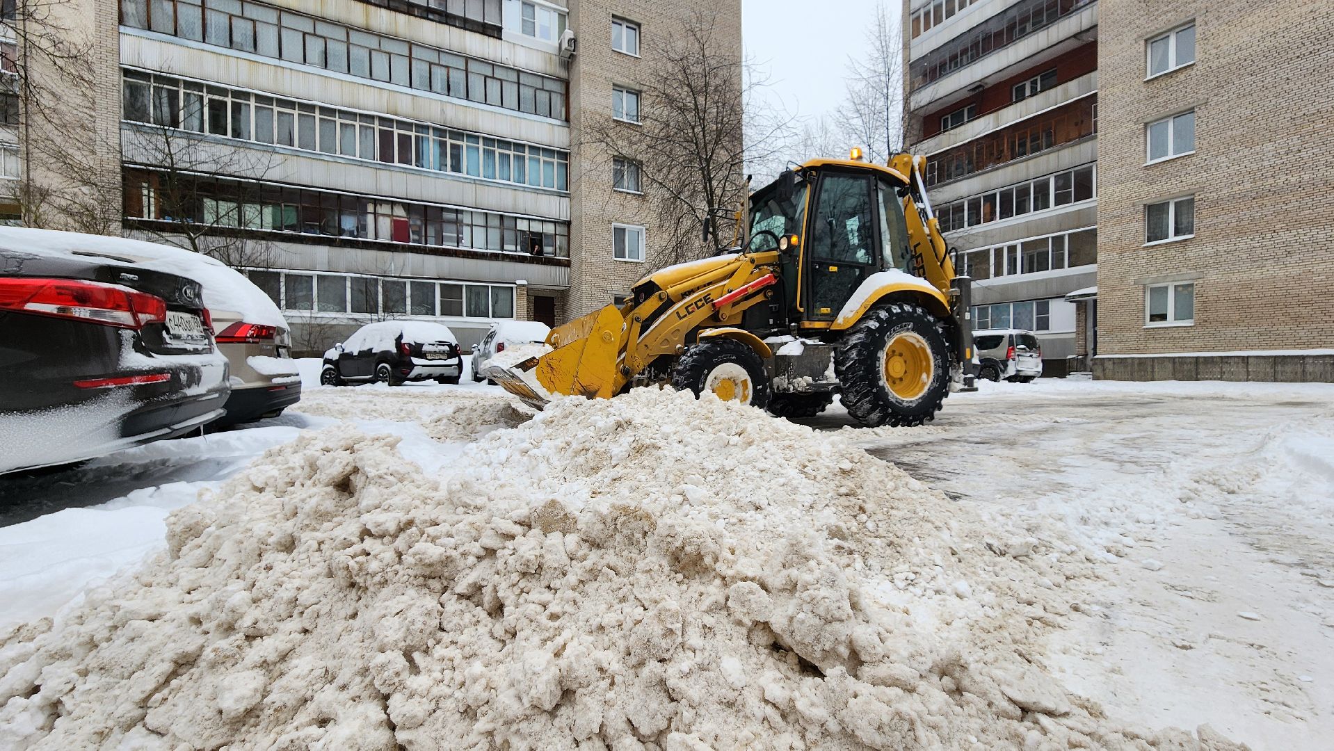 уборка, уборка снега, благоустройство, протвино, комбинат благоустройства,