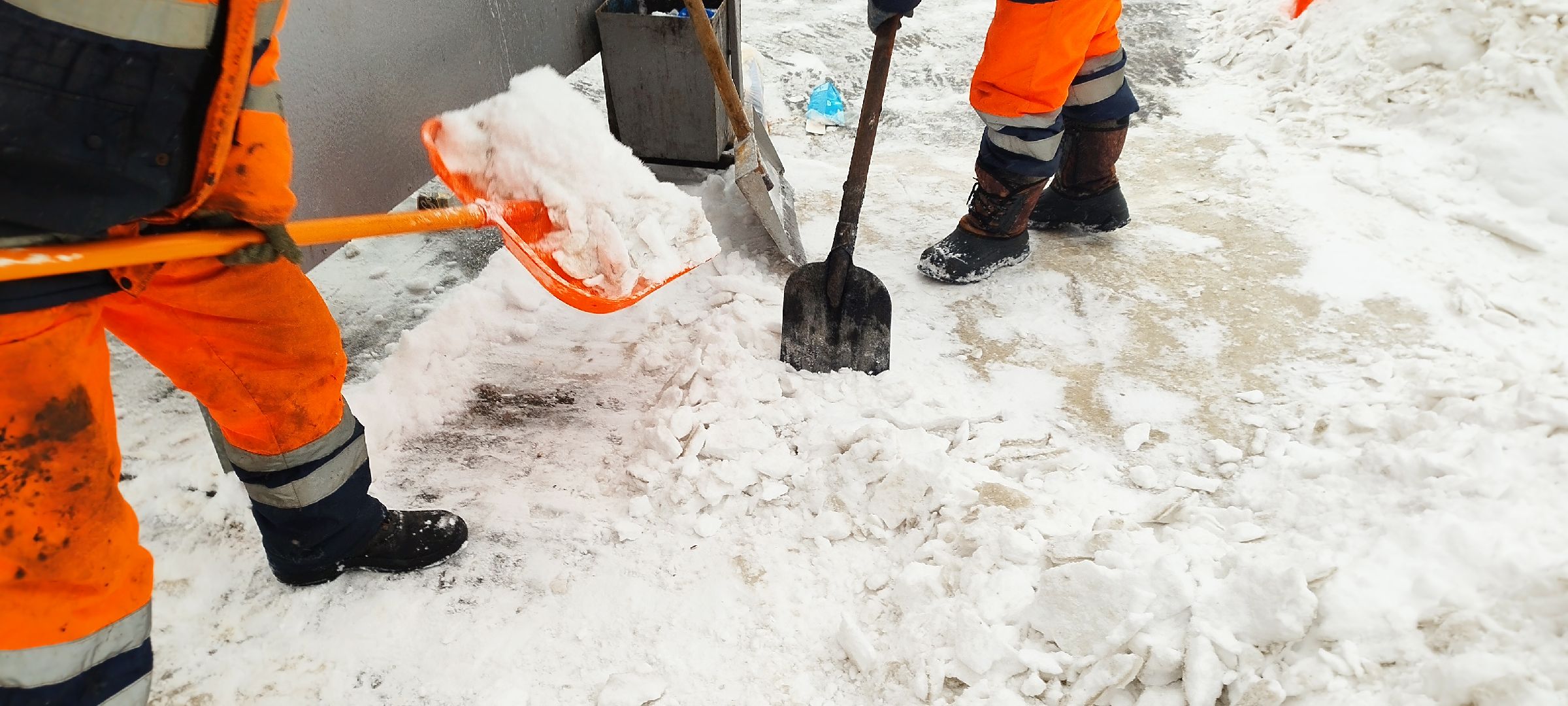 Бронницы, Остановки, Уборка снега,