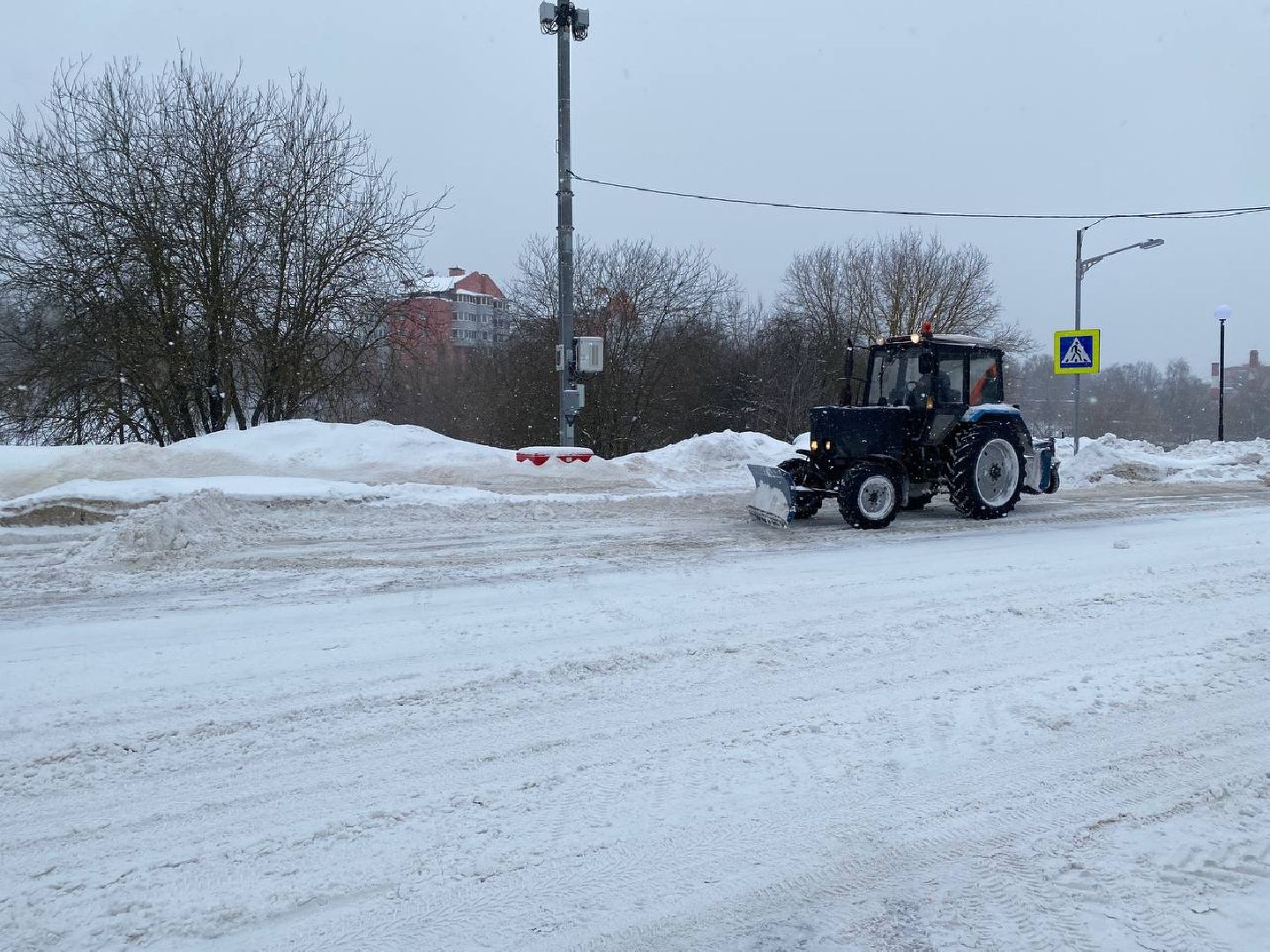 чехов, благоустройсво, очистка дорог, коммунальные службы, снегопад,