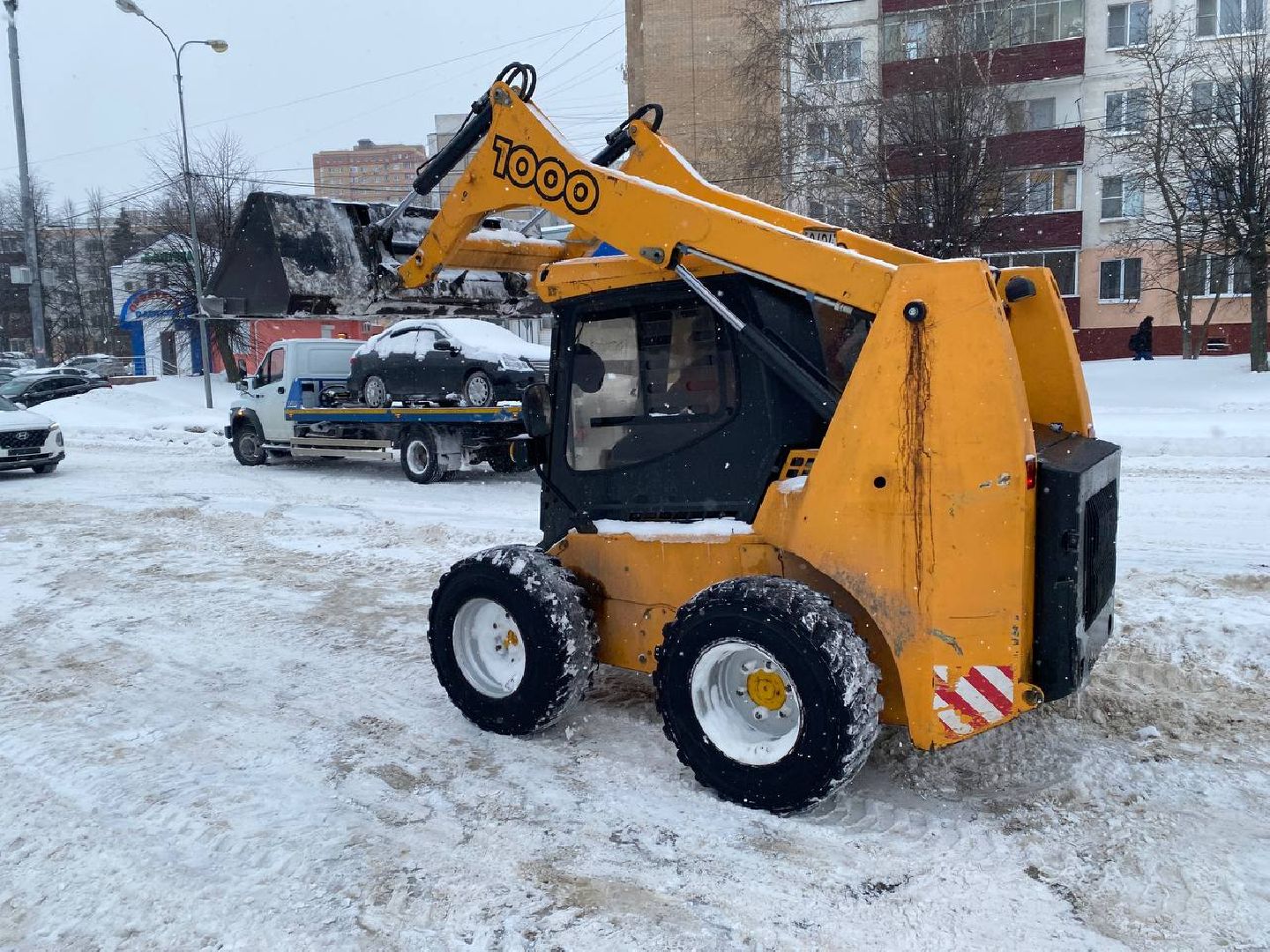 чехов, благоустройсво, очистка дорог, коммунальные службы, снегопад,