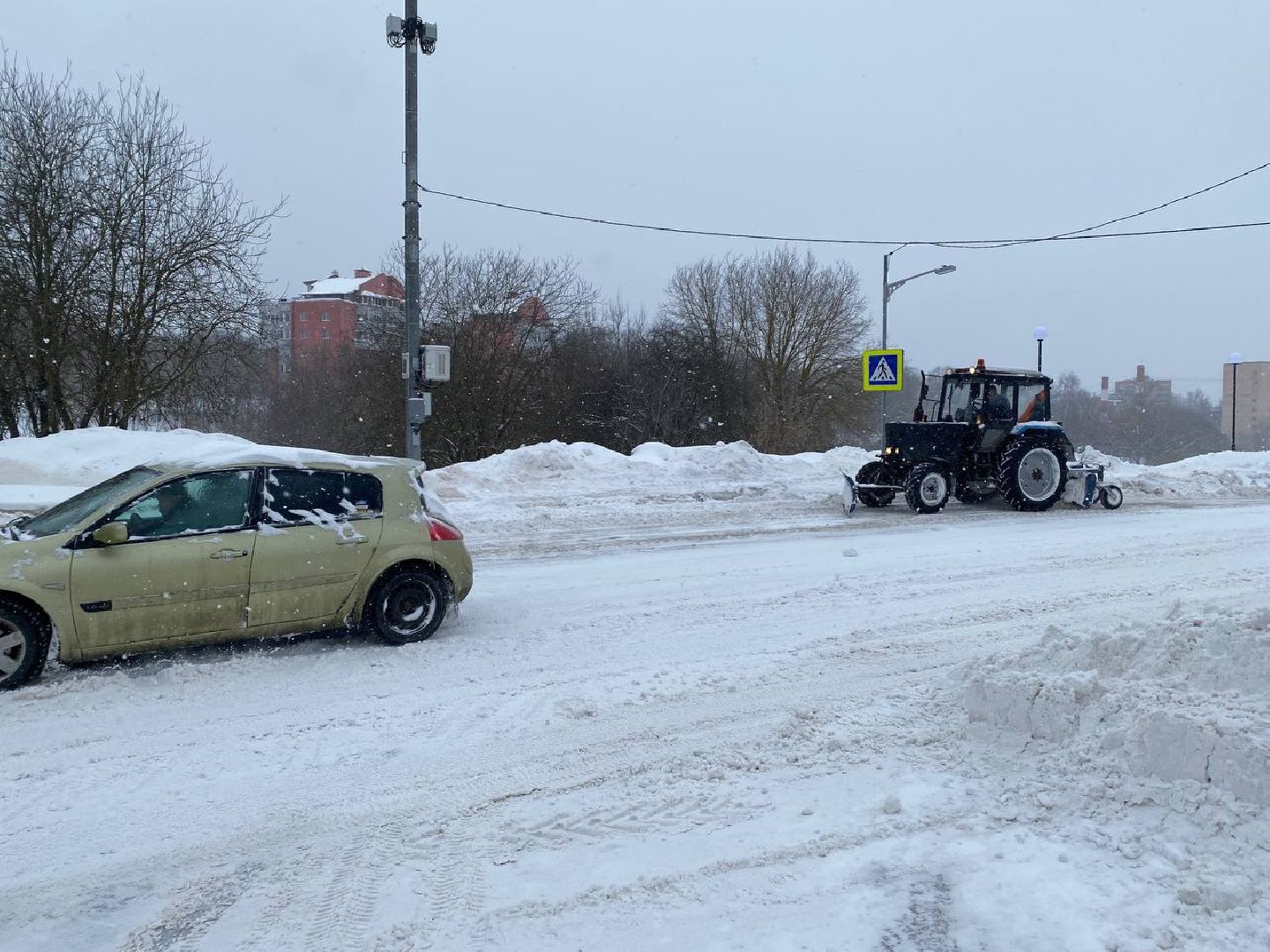 чехов, благоустройсво, очистка дорог, коммунальные службы, снегопад,
