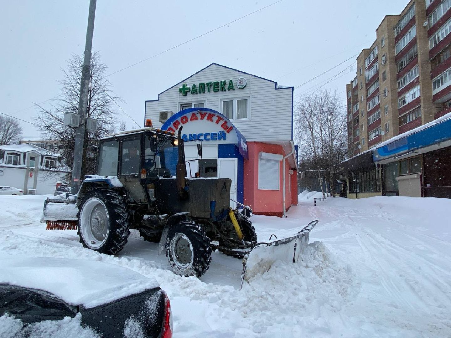 чехов, благоустройсво, очистка дорог, коммунальные службы, снегопад,