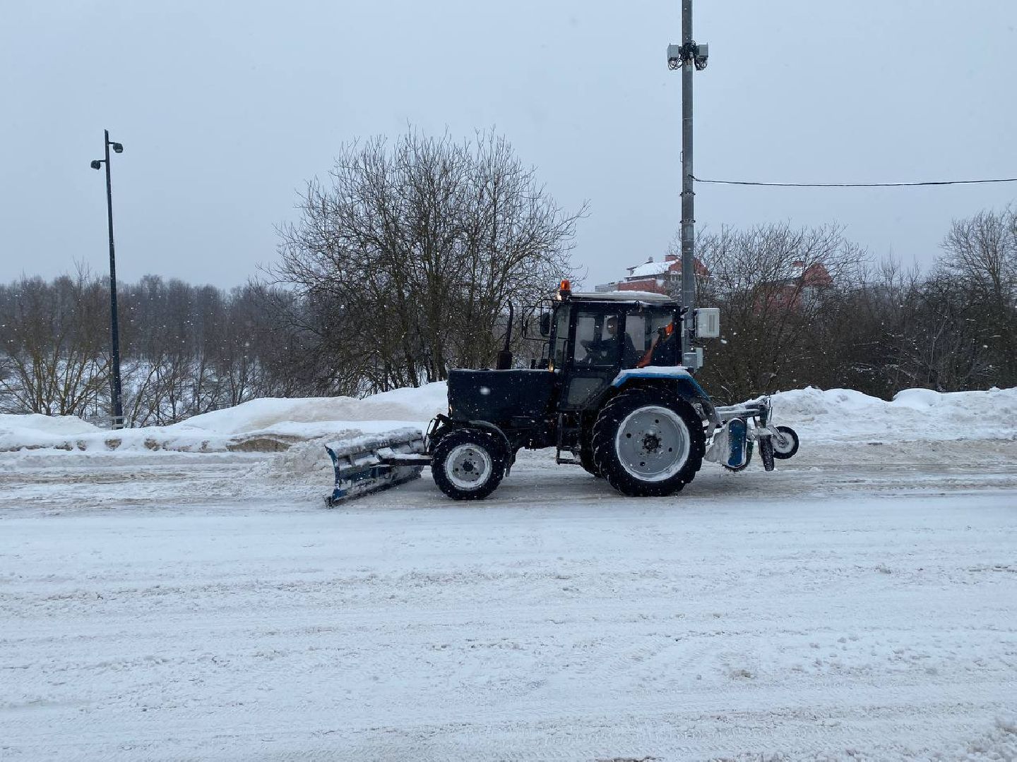чехов, благоустройсво, очистка дорог, коммунальные службы, снегопад,