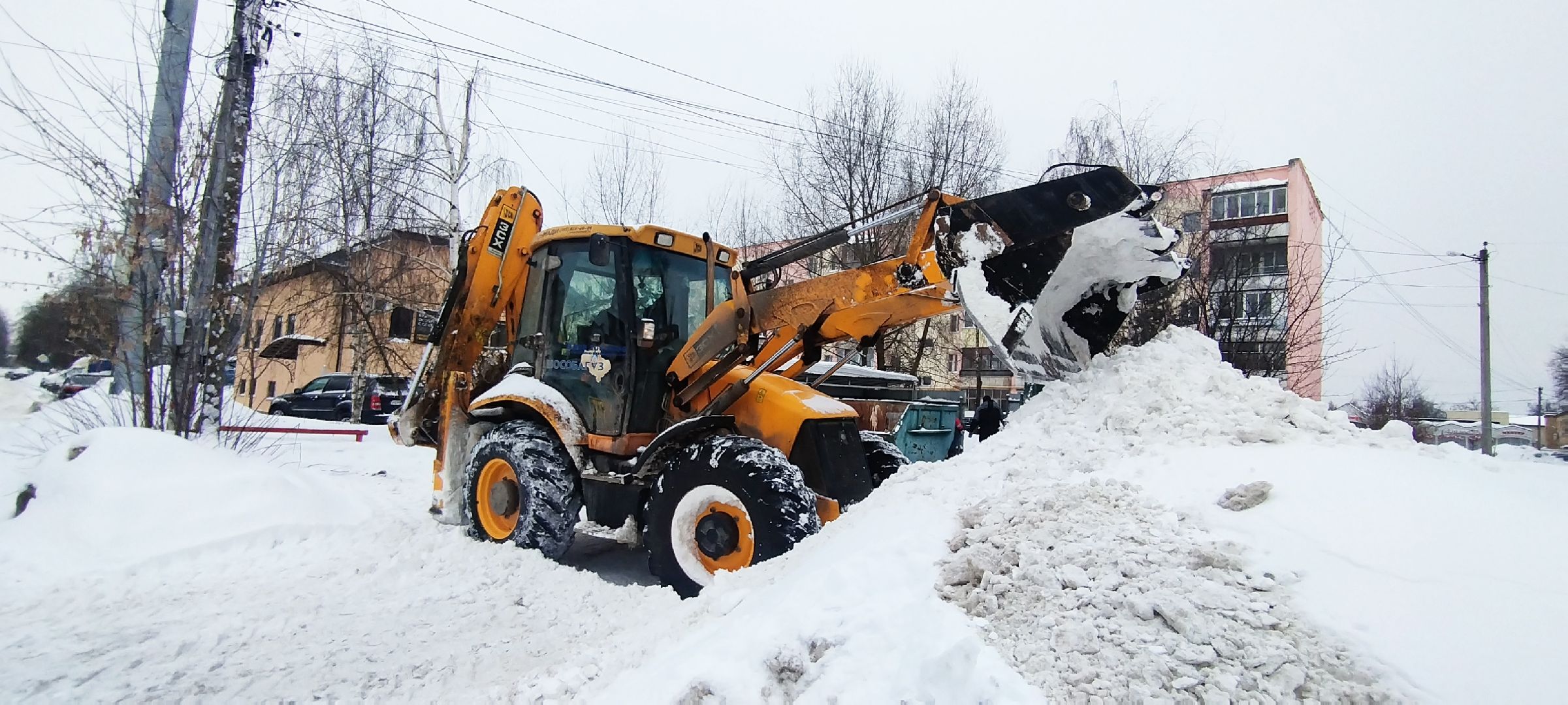 Бронницы, Уборка снега, Контейнерные площадки,