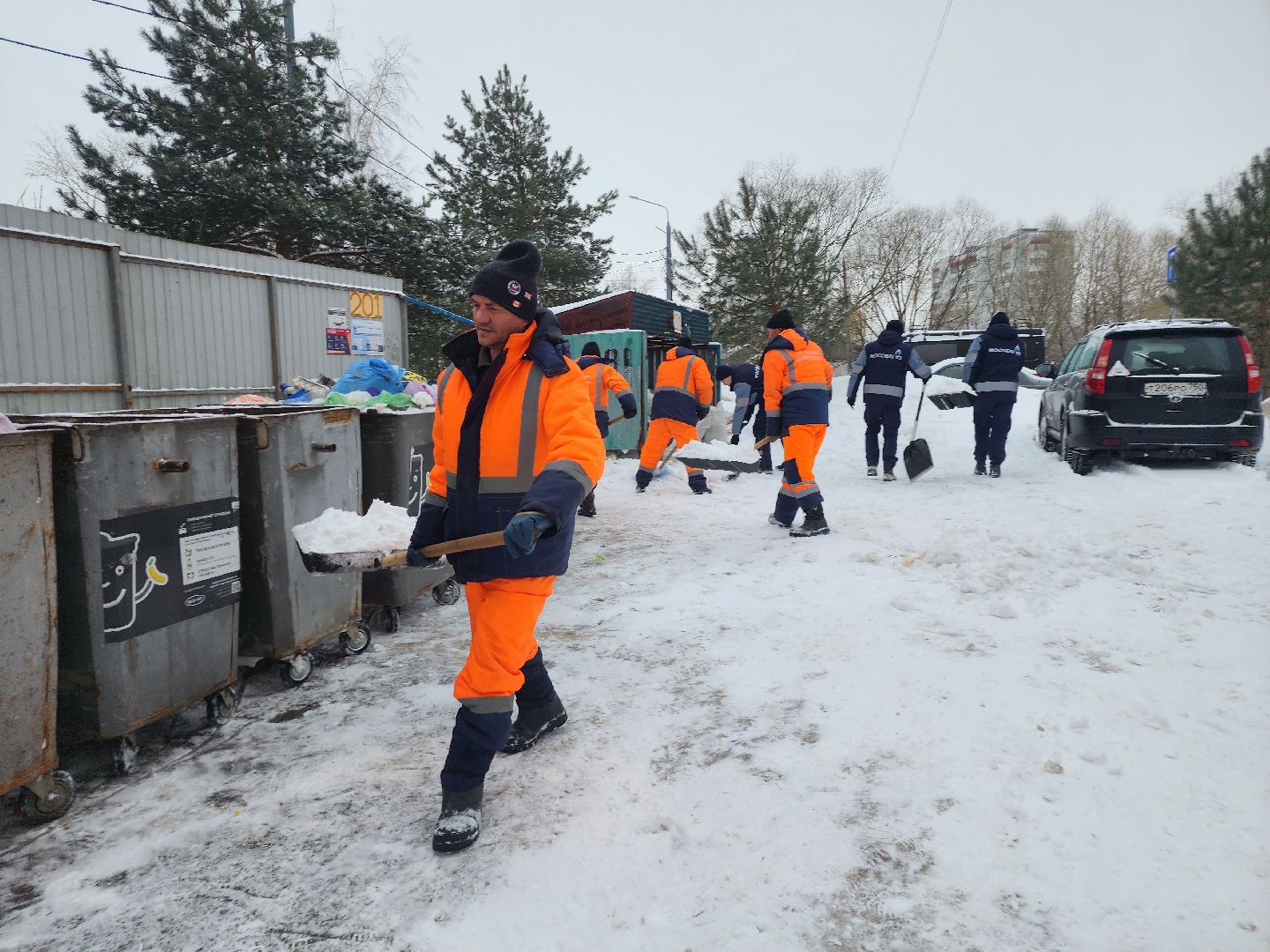 серпухов, подмосковье, уборка снега, комбинат благоустройства,мособлгаз,