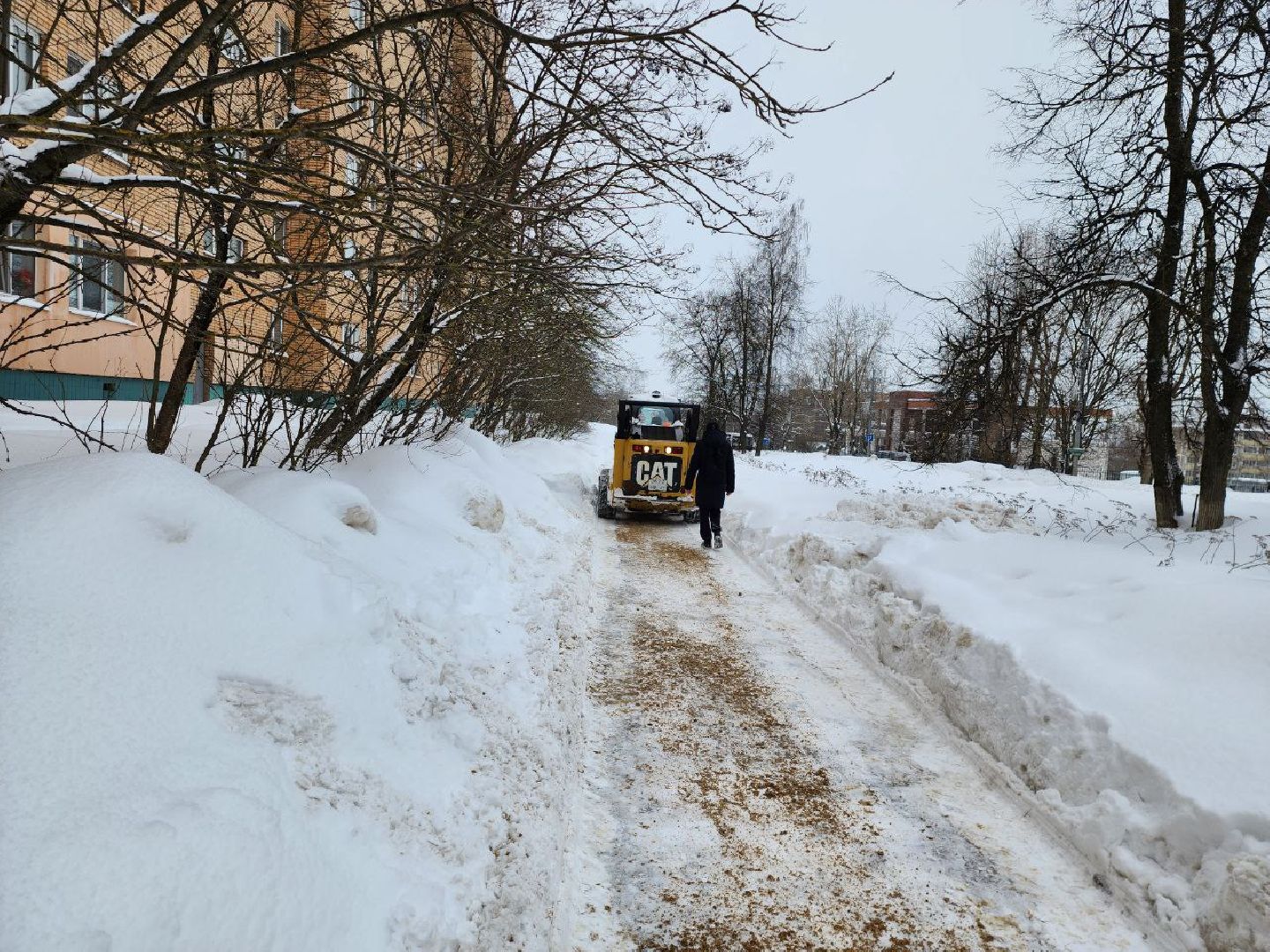можайск, можайский городской округ, подмосковье, уборка снега, снегопад, техника, ЖКХ, дороги, тротуары,
