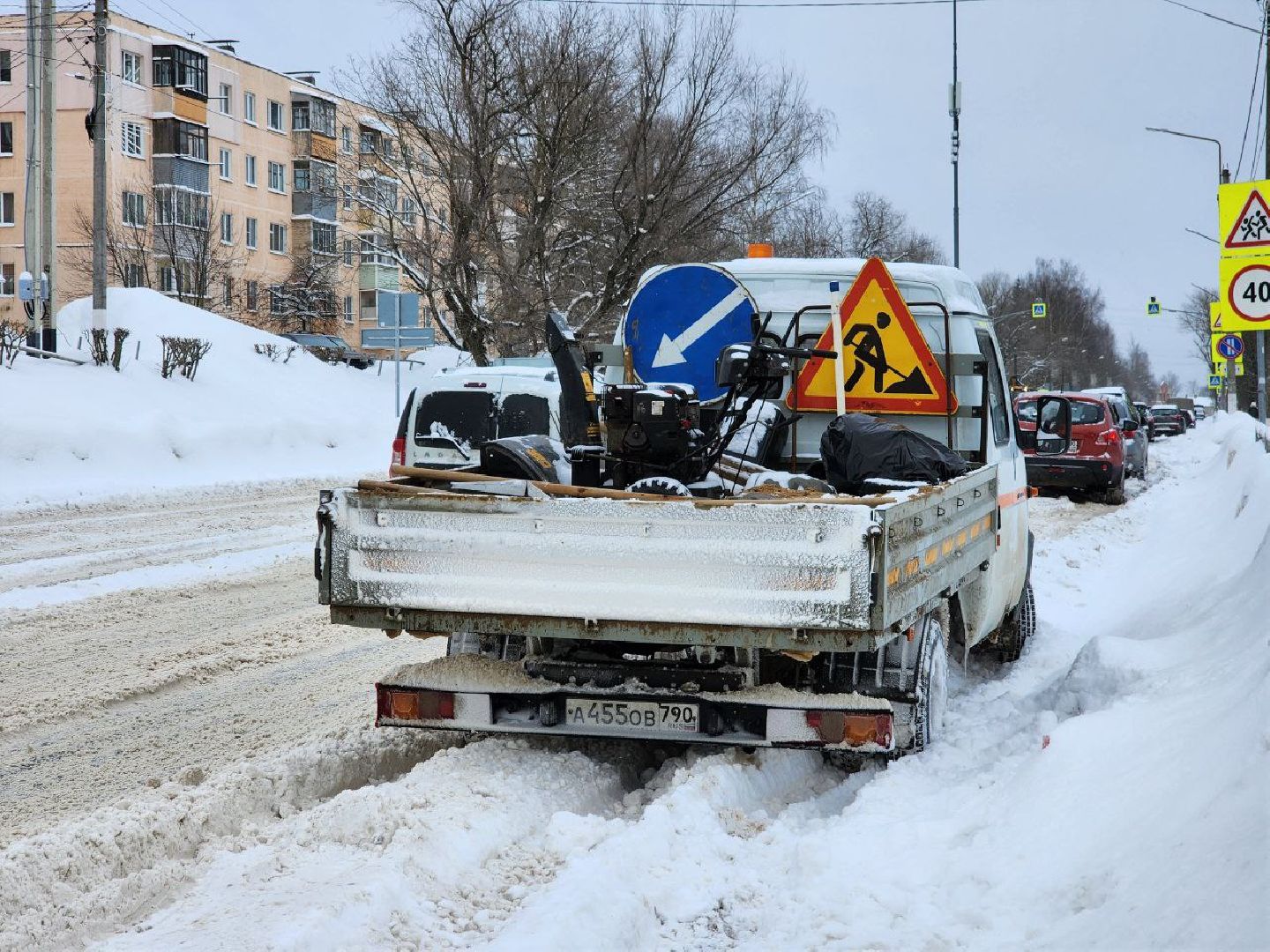 можайск, можайский городской округ, подмосковье, уборка снега, снегопад, техника, ЖКХ, дороги, тротуары,