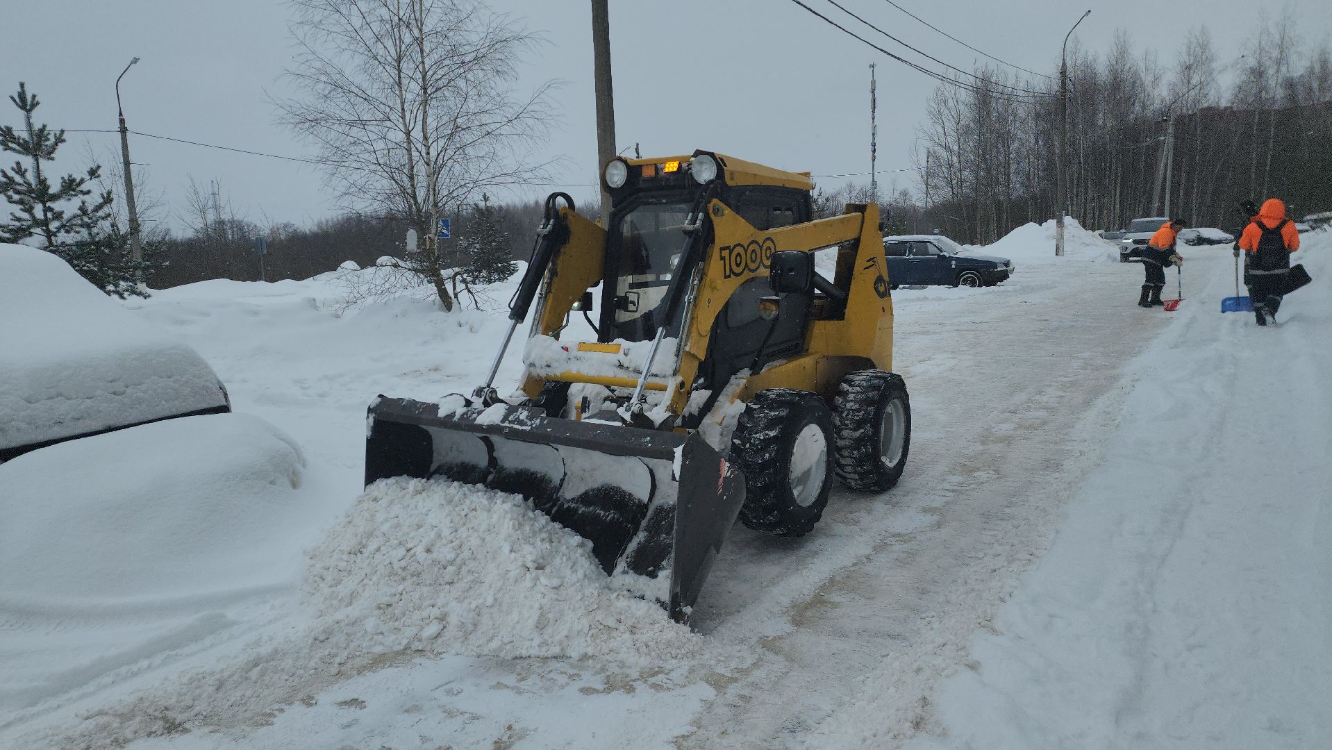 шатура, буран, снег и наледь, жкх и благоустройство, жкх подмосковье, дорожные службы, уборка,