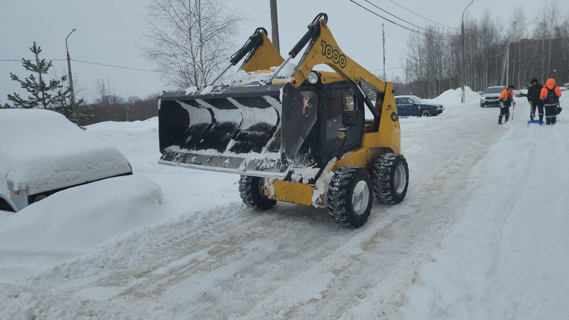 шатура, буран, снег и наледь, жкх и благоустройство, жкх подмосковье, дорожные службы, уборка,