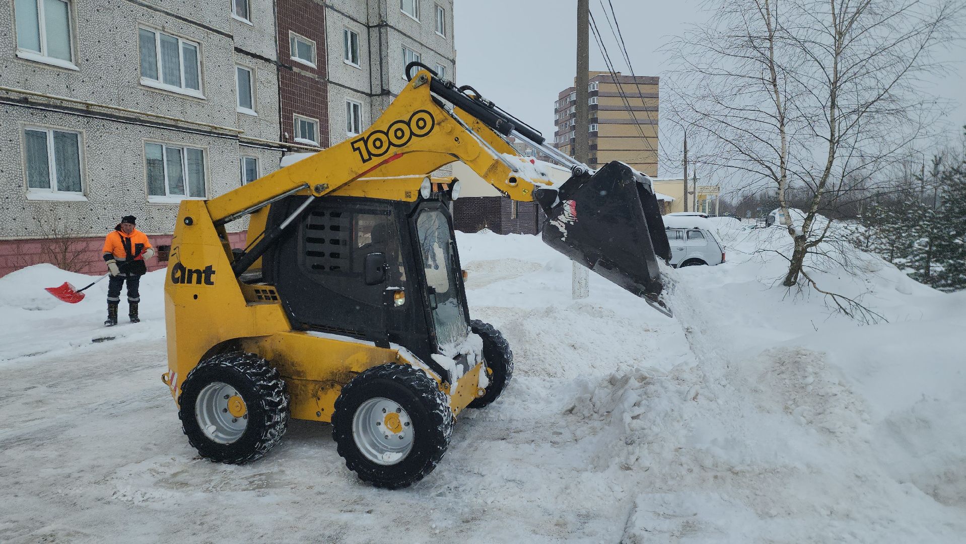 шатура, буран, снег и наледь, жкх и благоустройство, жкх подмосковье, дорожные службы, уборка,