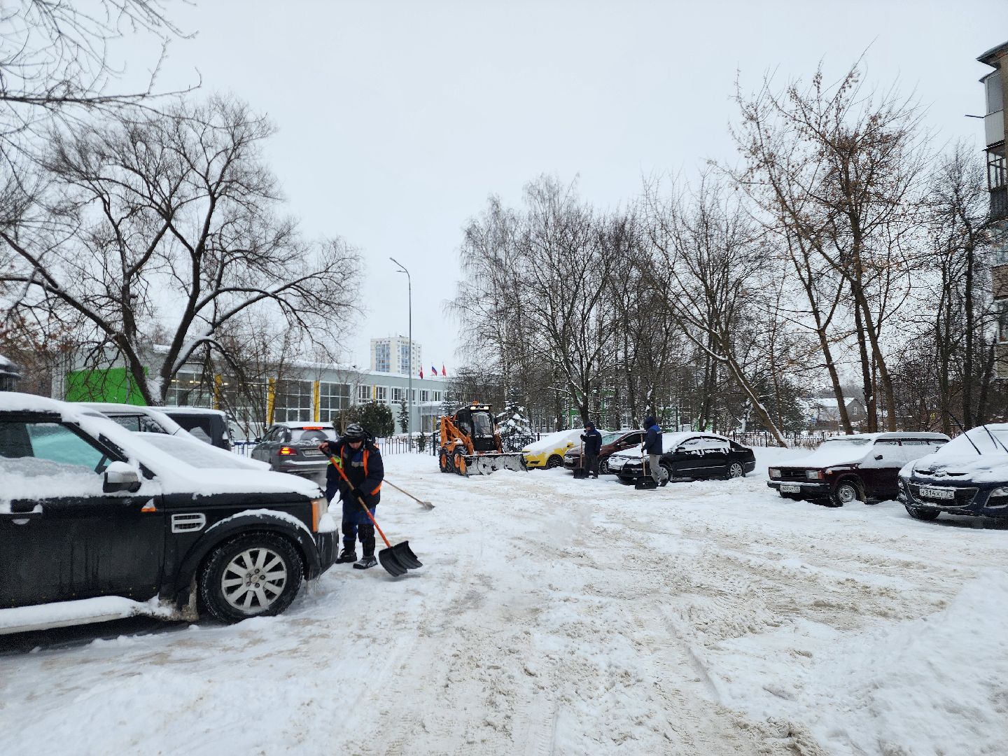снегопад, жкх, уборка снега,фрязино,