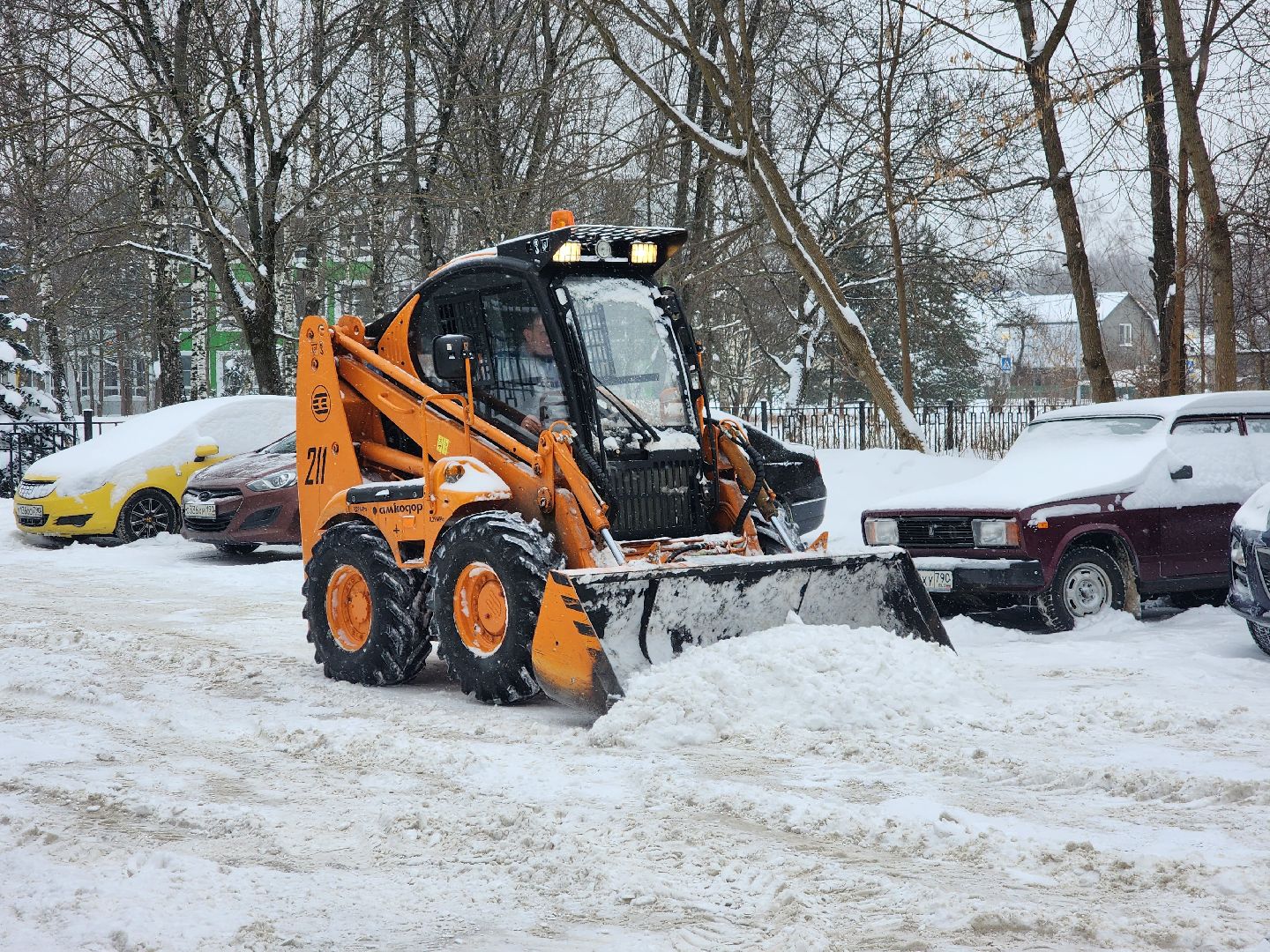 снегопад, жкх, уборка снега,фрязино,