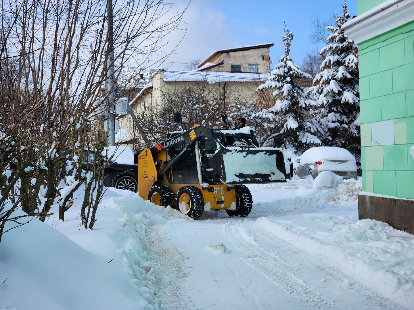 снегопад, жкх, уборка снега,фрязино,