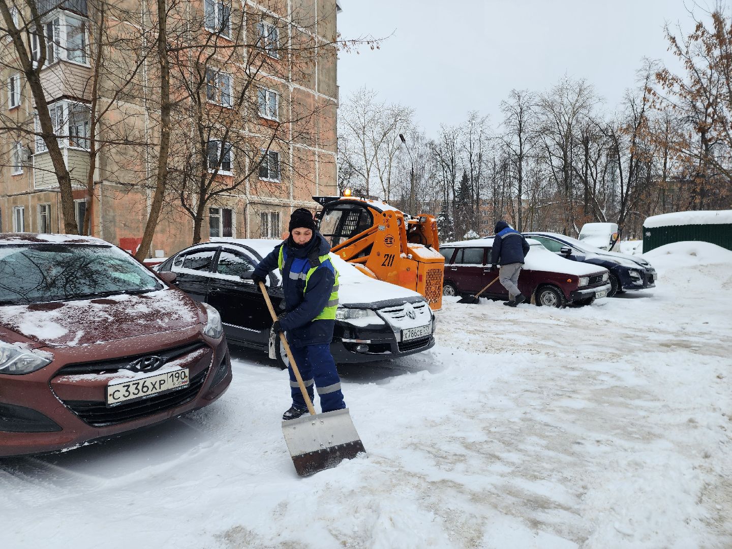 снегопад, жкх, уборка снега,фрязино,