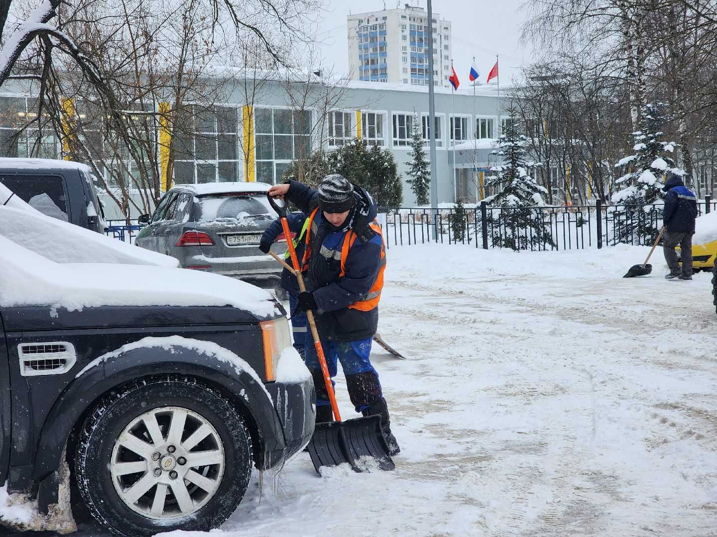 снегопад, жкх, уборка снега,фрязино,