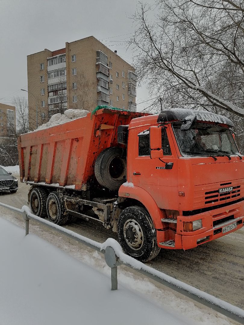 Лобня, снег, уборка