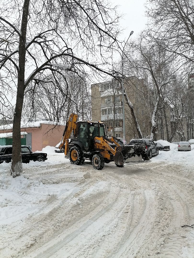 Лобня, снег, уборка