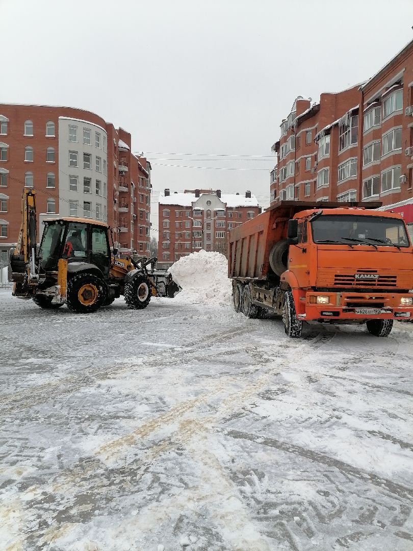 Лобня, снег, уборка