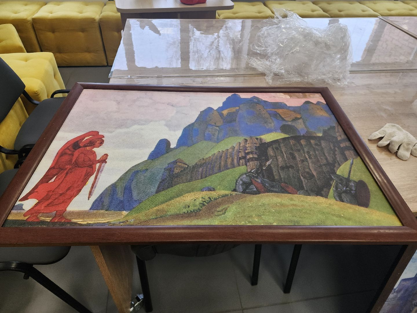 шатура, городской округ культура, рерих, библиотека, выставка картин, известный художник,