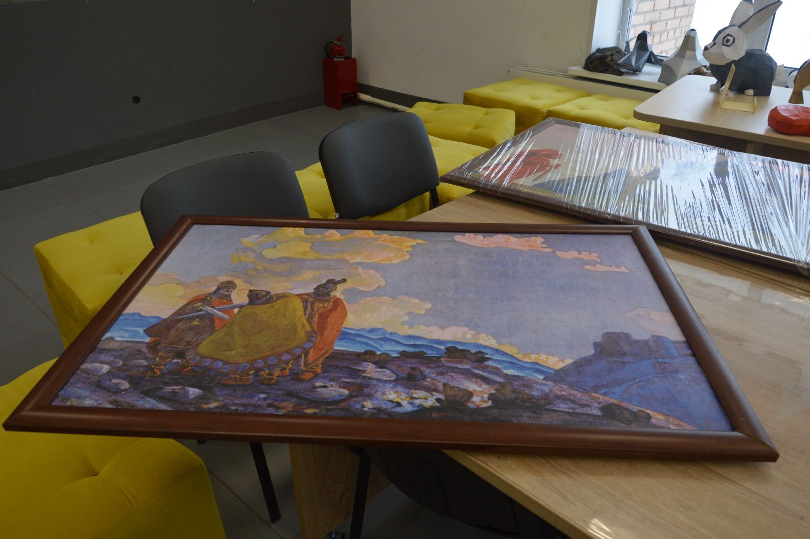 шатура, городской округ культура, рерих, библиотека, выставка картин, известный художник,