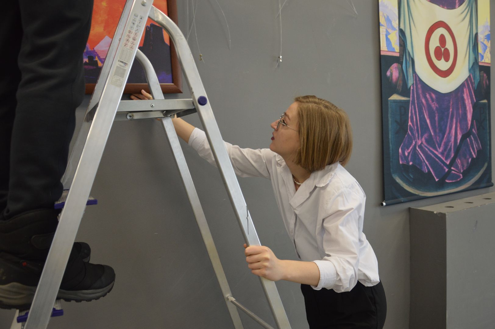 шатура, городской округ культура, рерих, библиотека, выставка картин, известный художник,