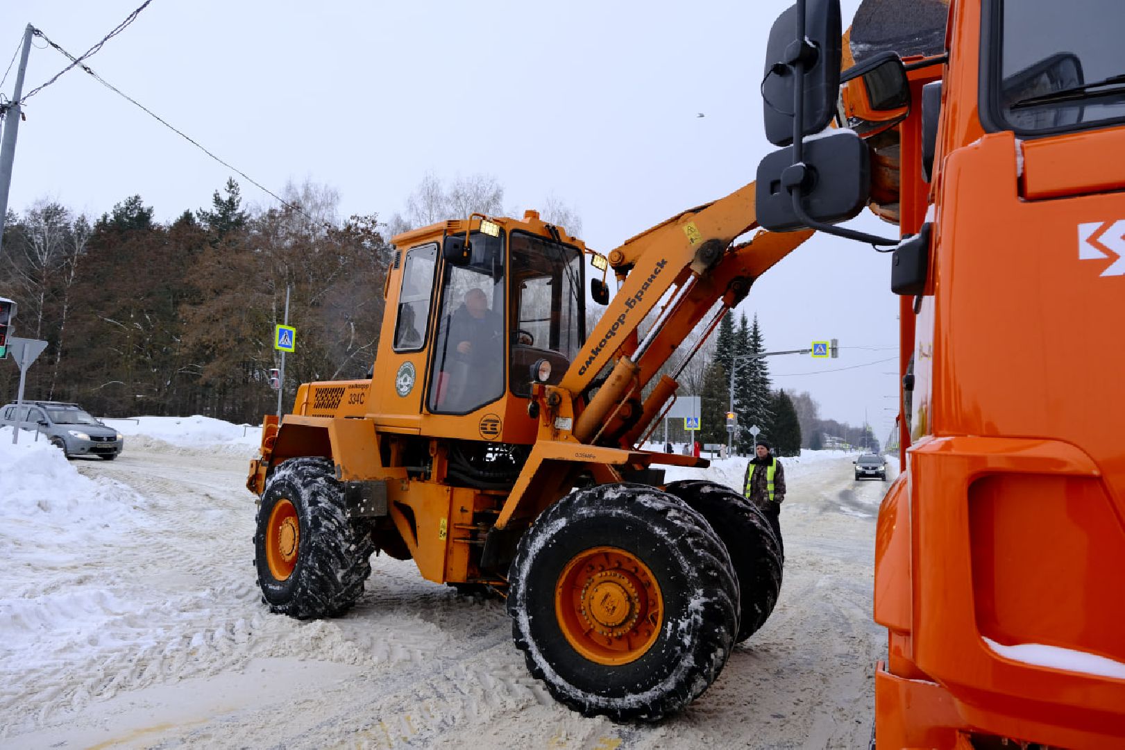 пущино, вывоз снега, снегопад, снег, уборка, уборка снега,