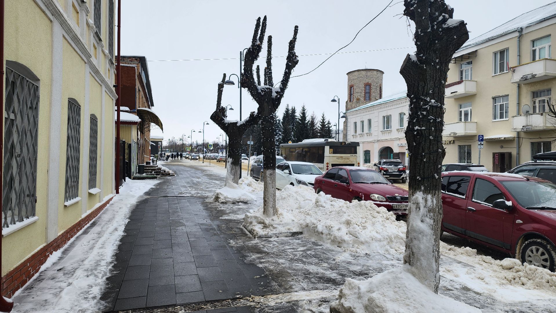 кашира, советская, уборка снега, жкх, мбу благоустройство, регенты, наледь,