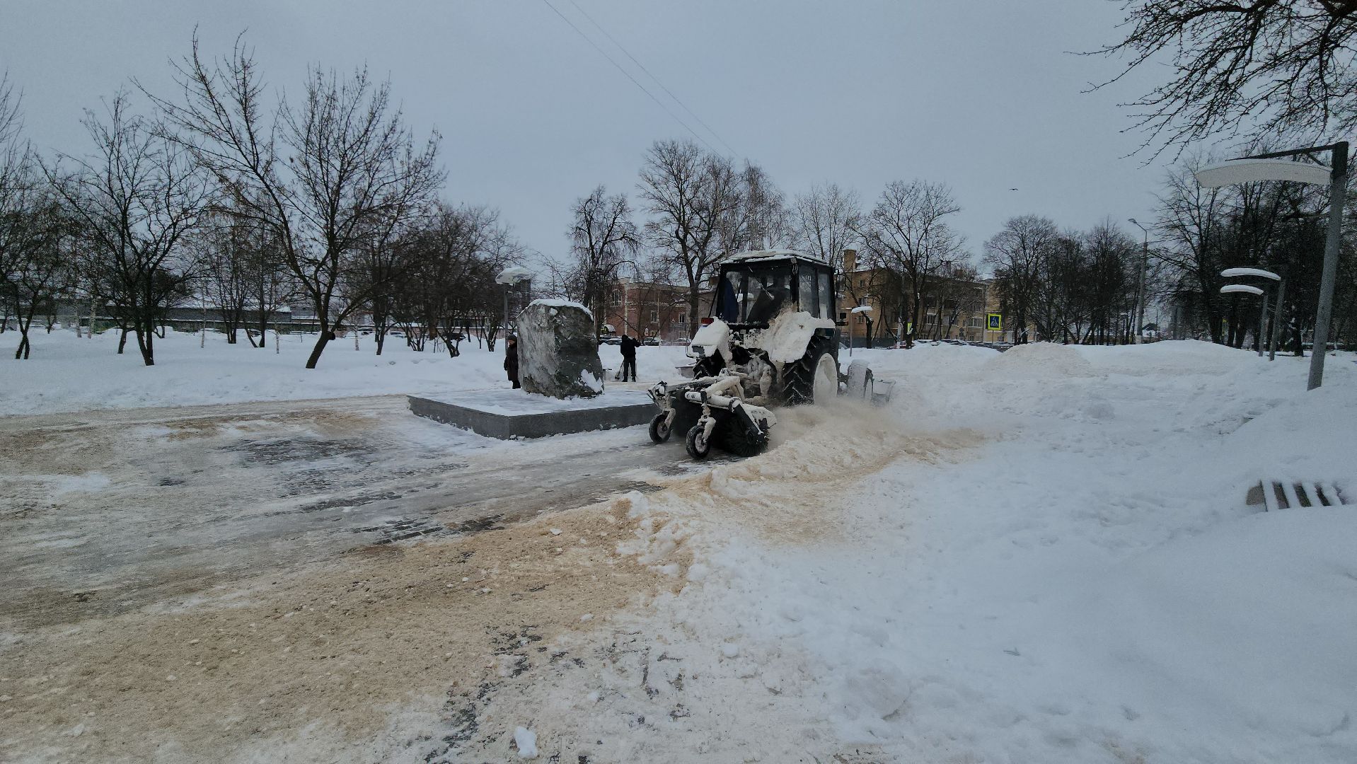 подольск, уборка города,
