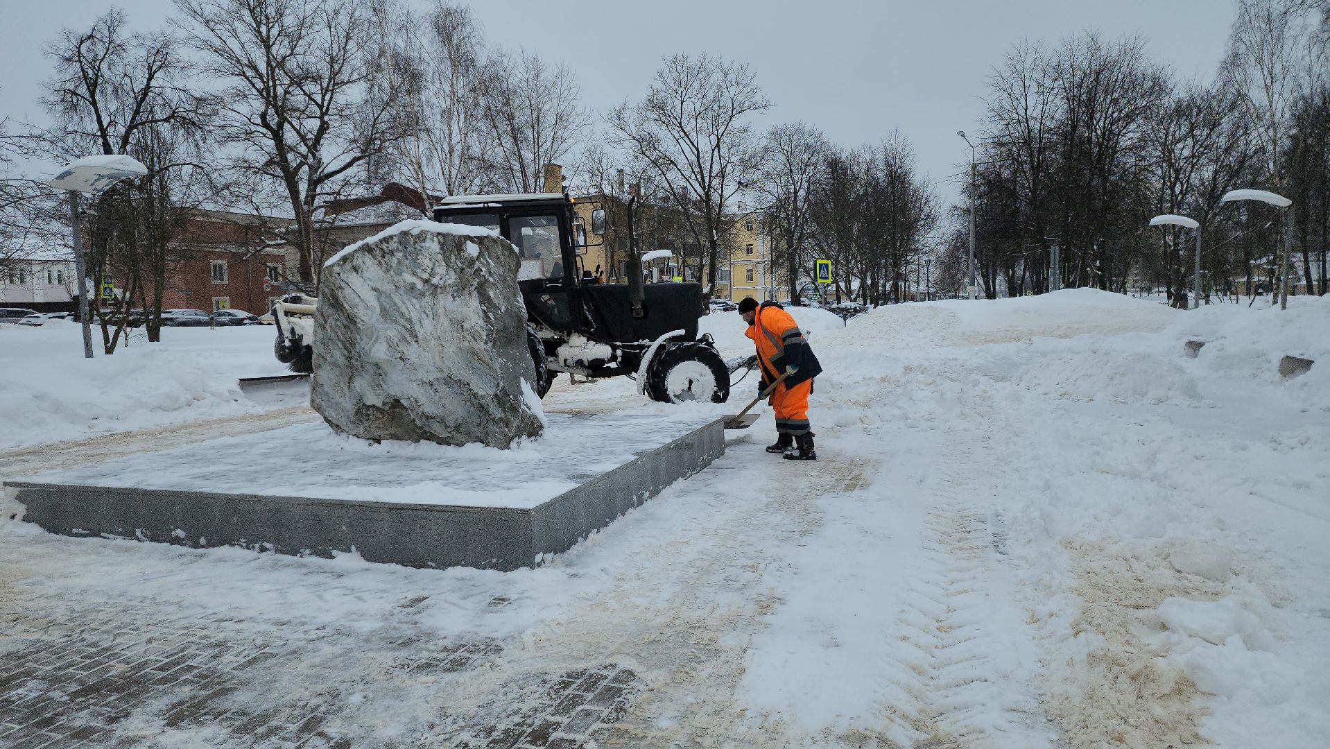 подольск, уборка города,