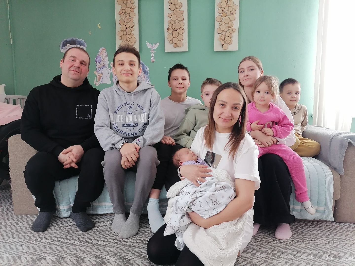 многодетная мама, многодетная семья, дети,