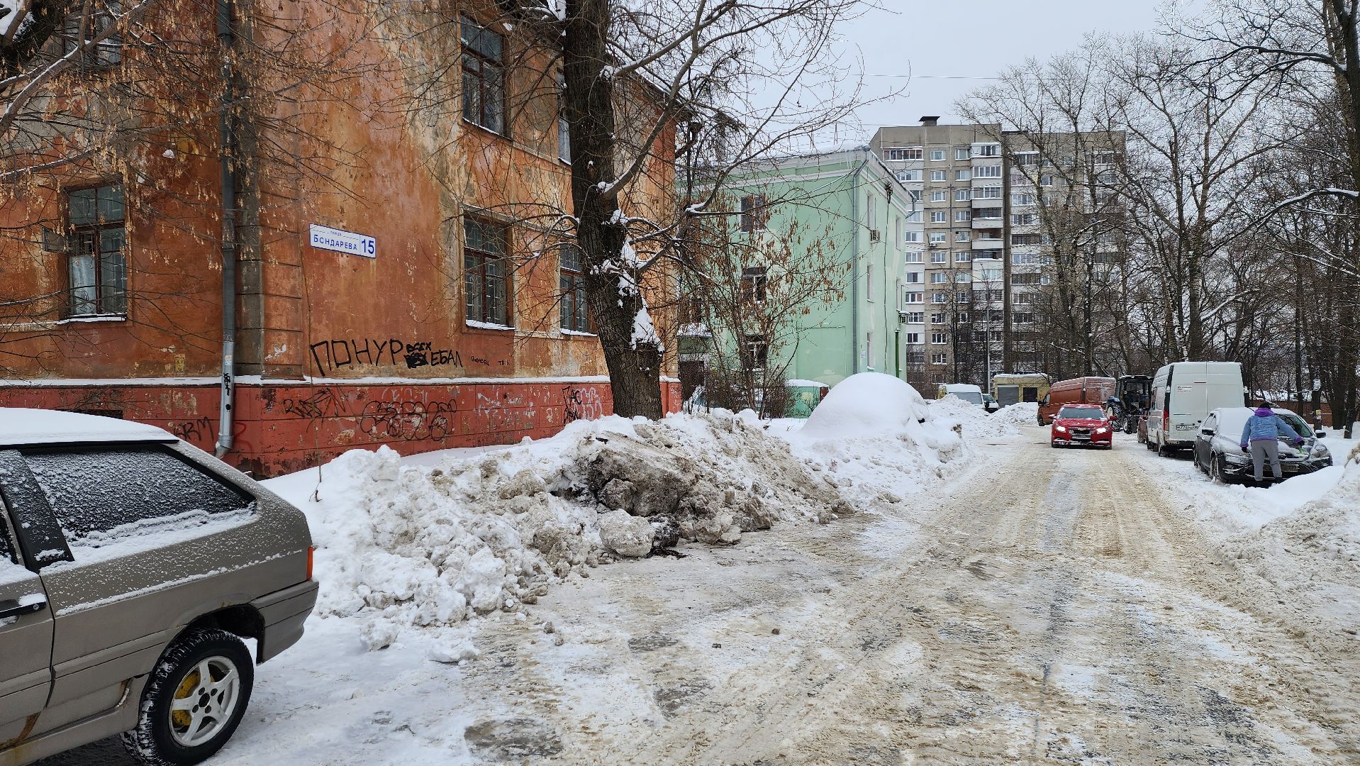 уборка улиц, последствия снегопада, убираем снег,