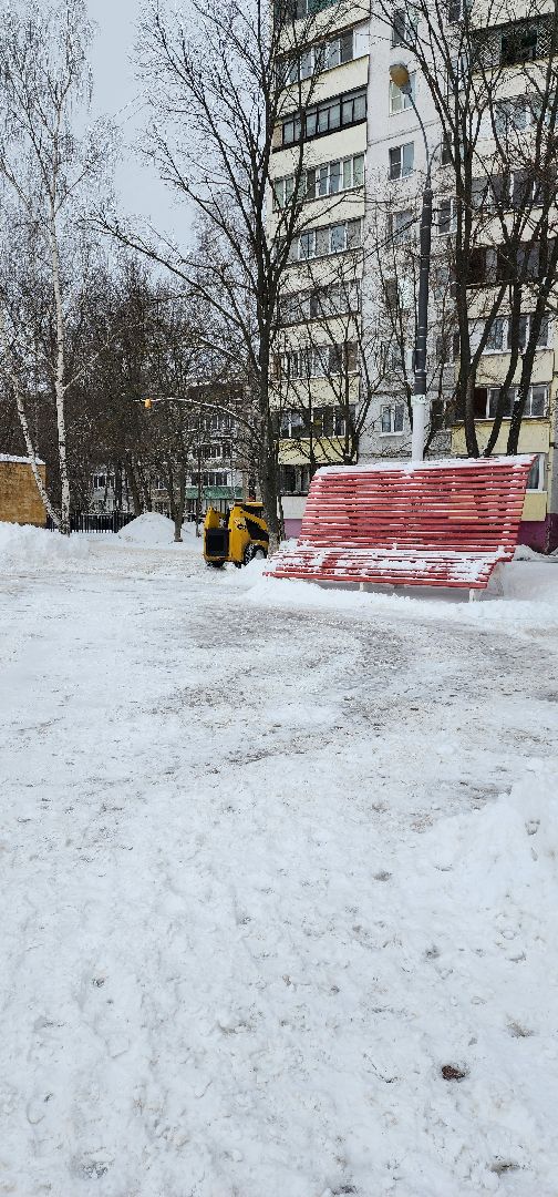 раменское, жкх, уборка снега на площади молодежи,