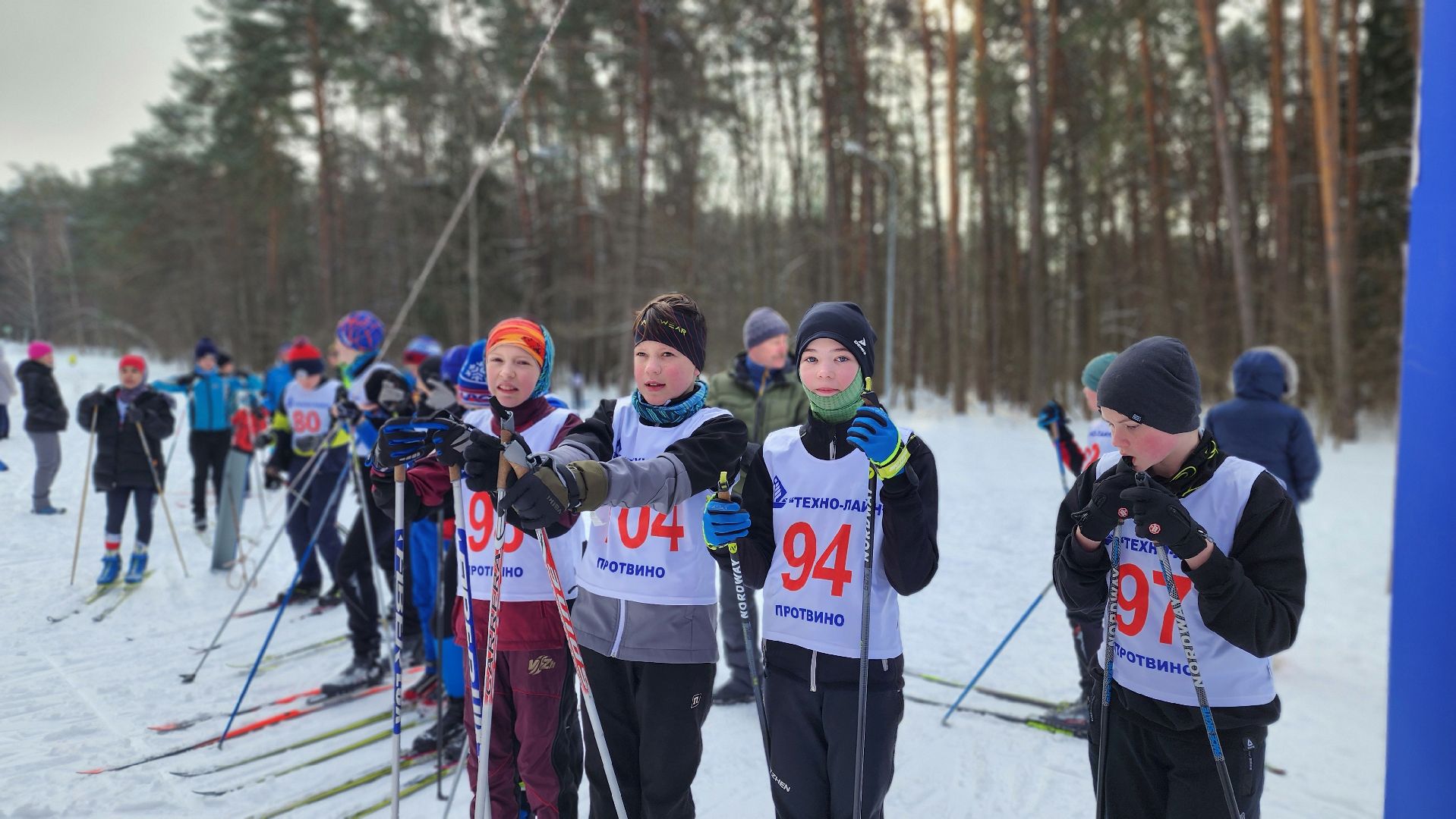 протвино, спорт, лыжня, гонка друзей, зимние виды спорта,