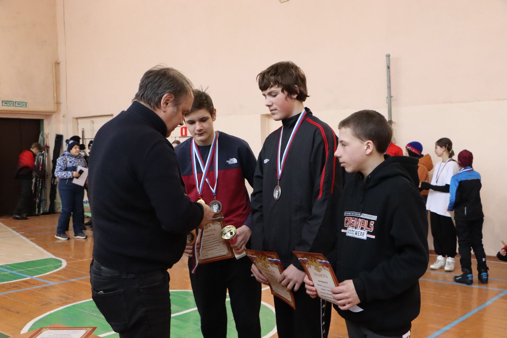 Серебряные Пруды, Новоклемово, спорт, лыжный турнир, Клемовская СОШ, кавалер ордена Красной Звезды, Владимир Щербаков,