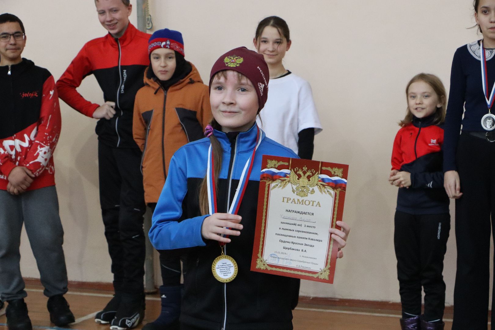 Серебряные Пруды, Новоклемово, спорт, лыжный турнир, Клемовская СОШ, кавалер ордена Красной Звезды, Владимир Щербаков,