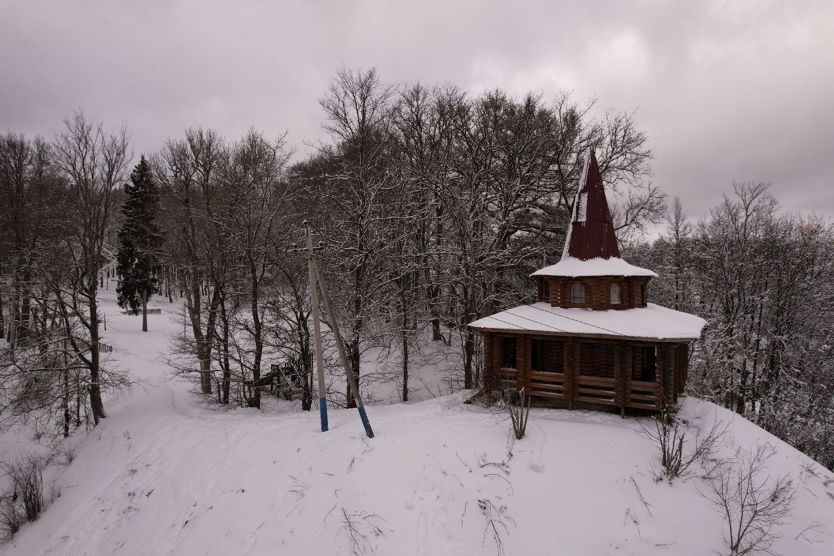 видео с коптера, руза, парк, благоустройство,