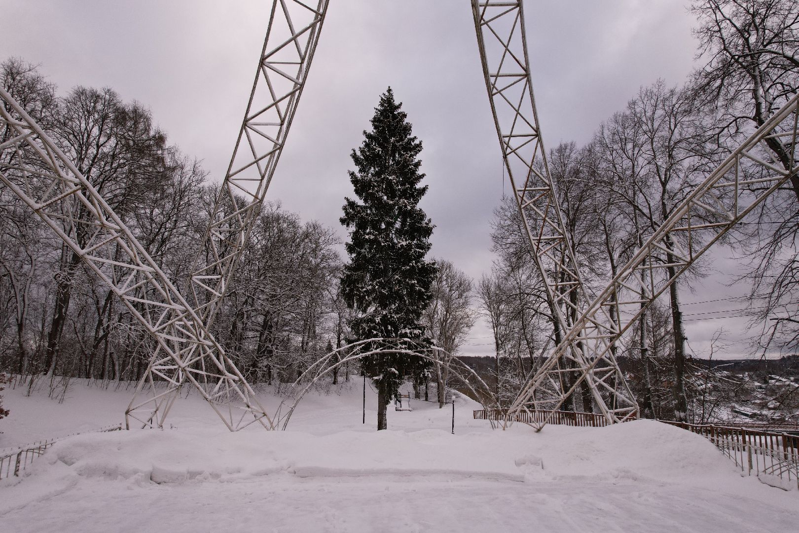 видео с коптера, руза, парк, благоустройство,