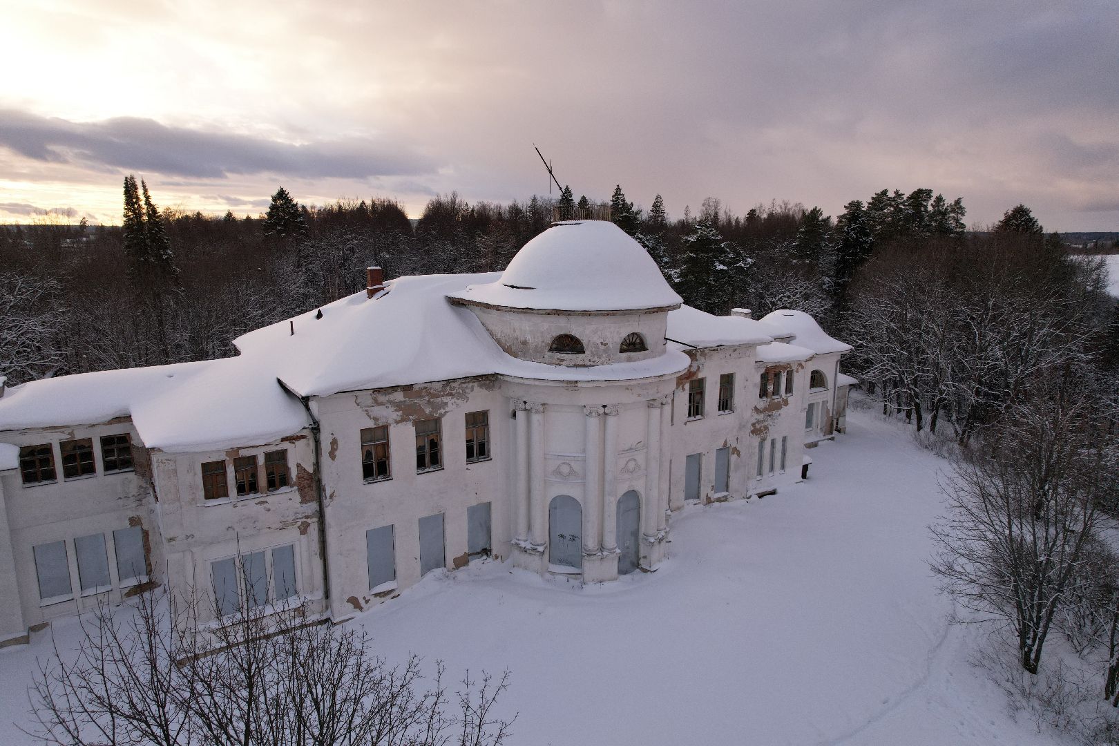 видео с коптера, руза, усадьба, культура,