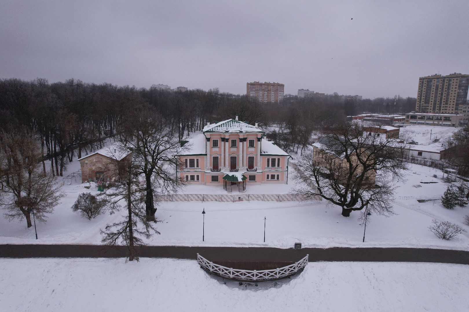 видео с коптера, усадьба, благоустройство, воскресенск,