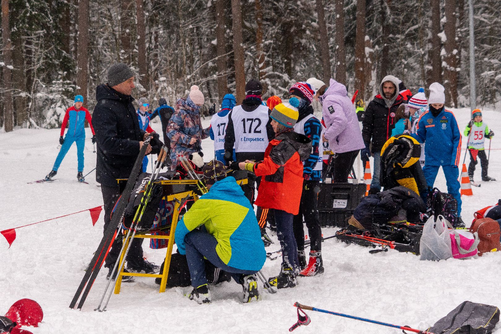Егорьевск, спорт, лыжи, фестиваль, год семьи, снежные узоры,