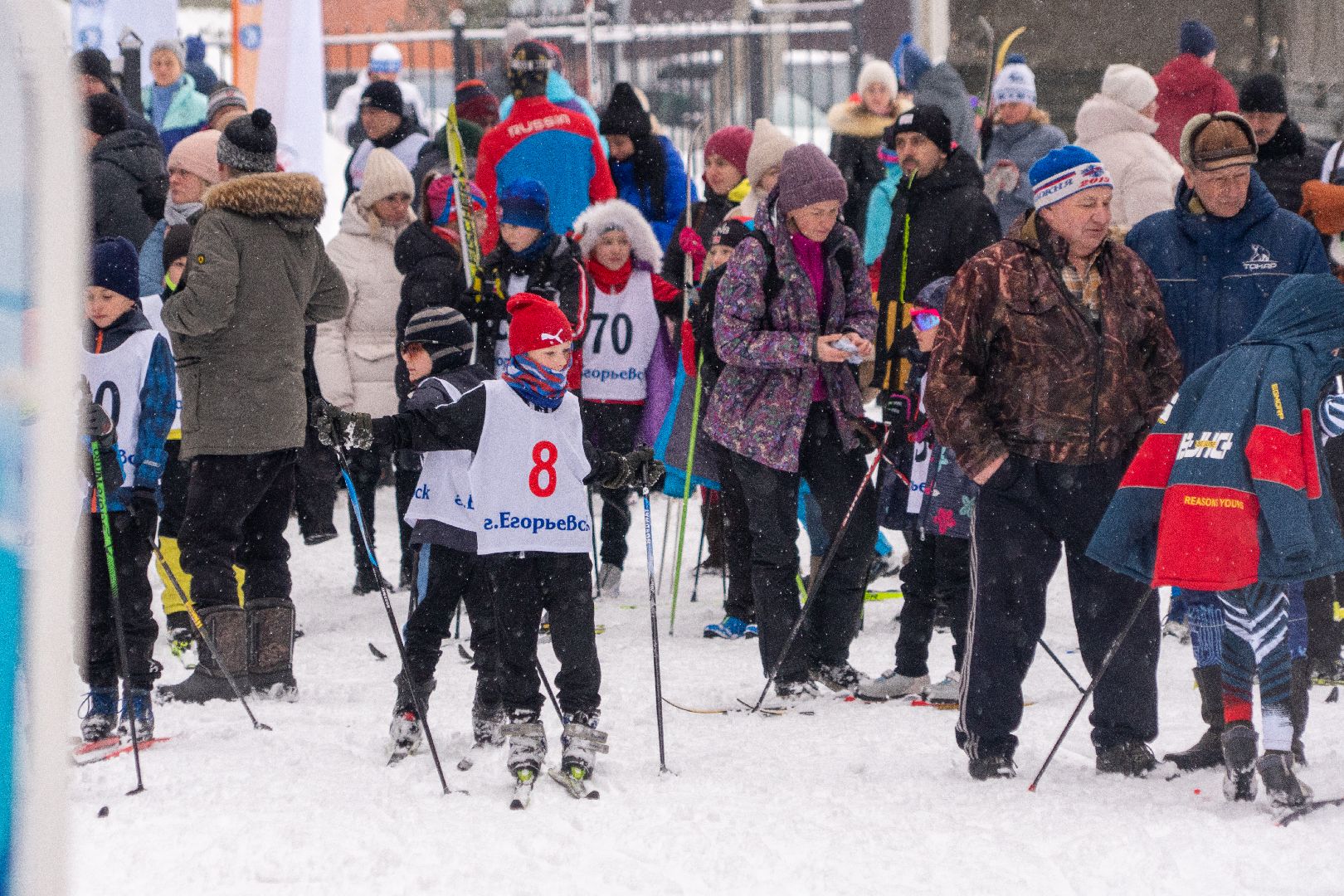 Егорьевск, спорт, лыжи, фестиваль, год семьи, снежные узоры,