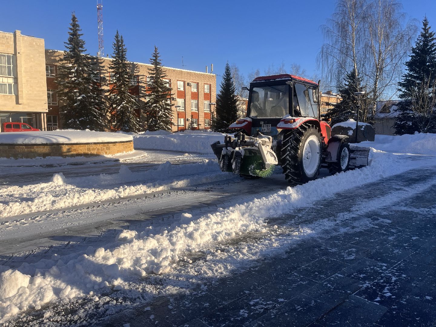 шаховская, снег, уборка города, уборка снега,