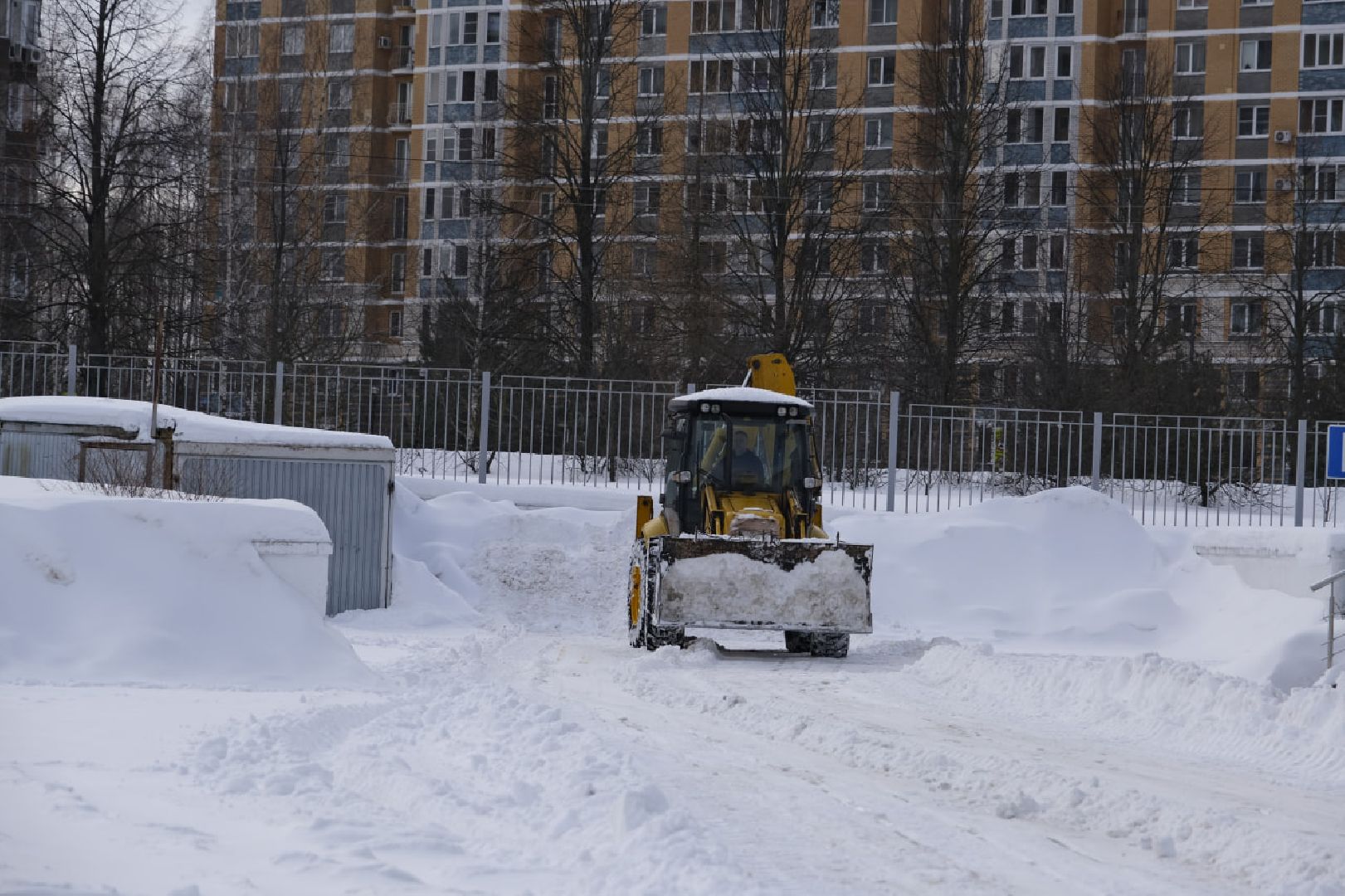 пущино, благоустройсво, уборка снега,
