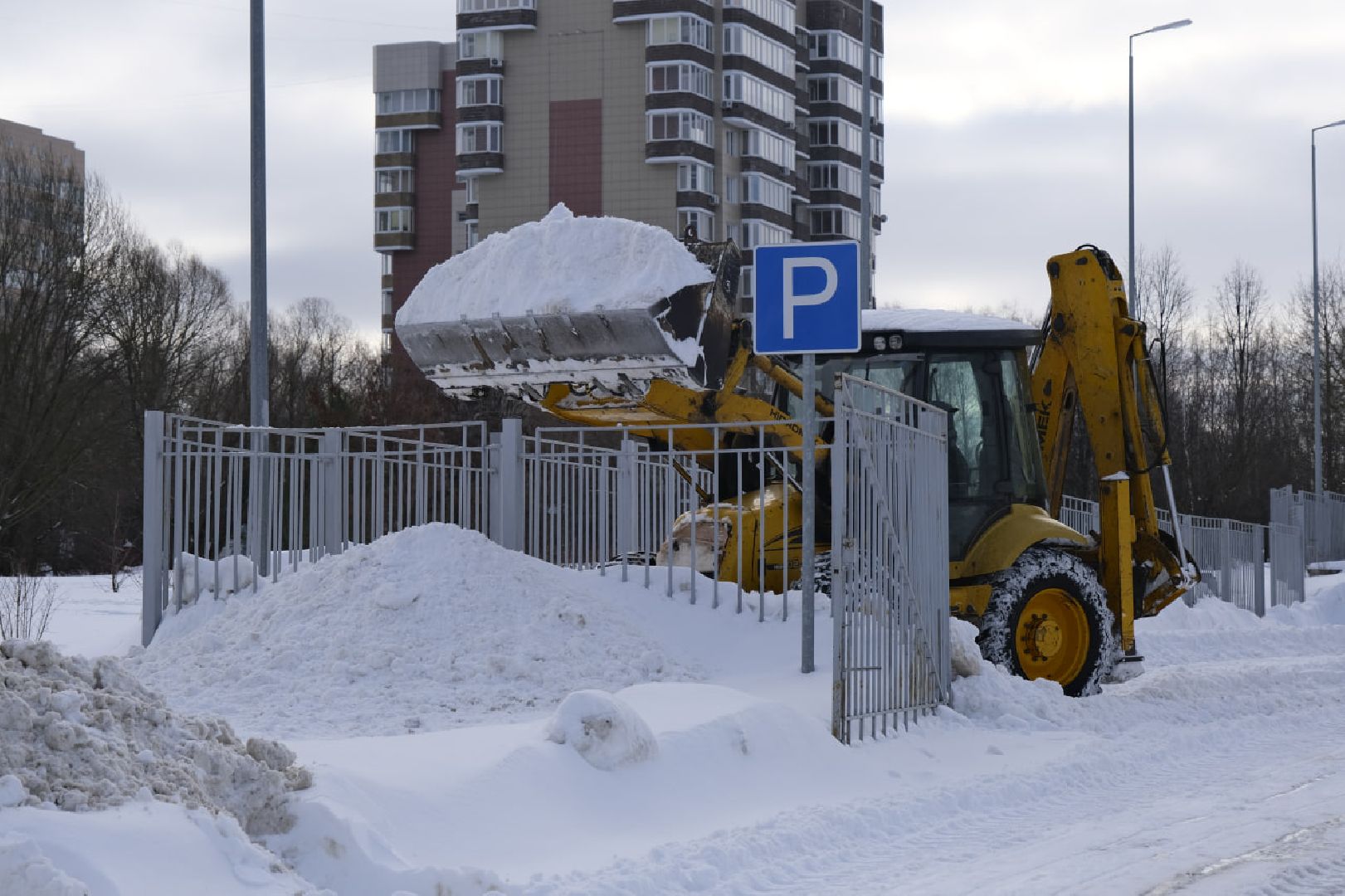 пущино, благоустройсво, уборка снега,