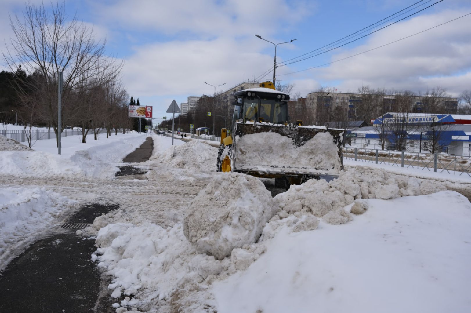 пущино, благоустройсво, уборка снега,