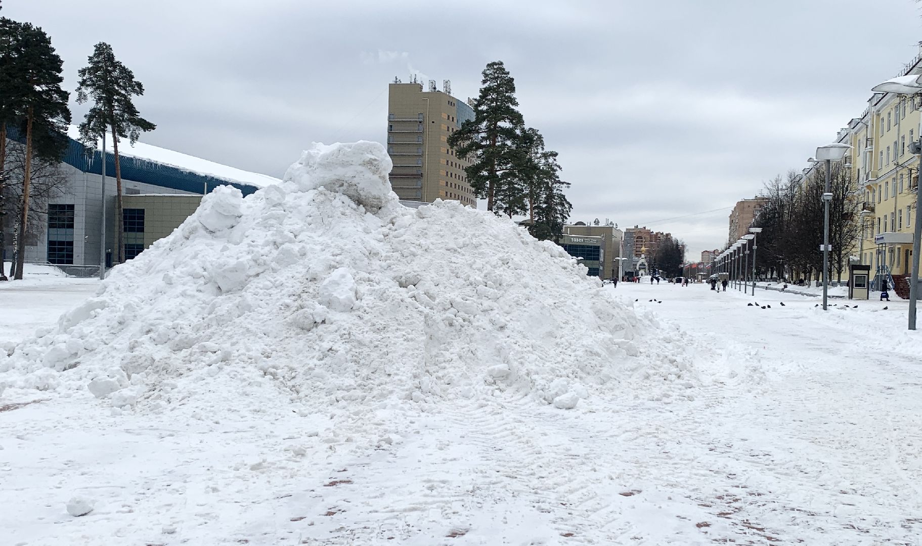 Балашиха, Подмосковье, Уборка дорог от снега и наледи, снегопад, дворники,