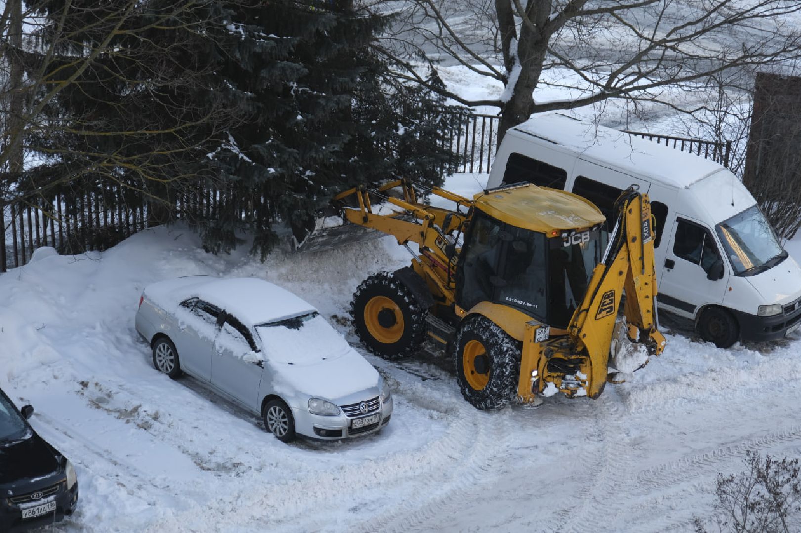 пущино, уборка снега, жкх, снег,