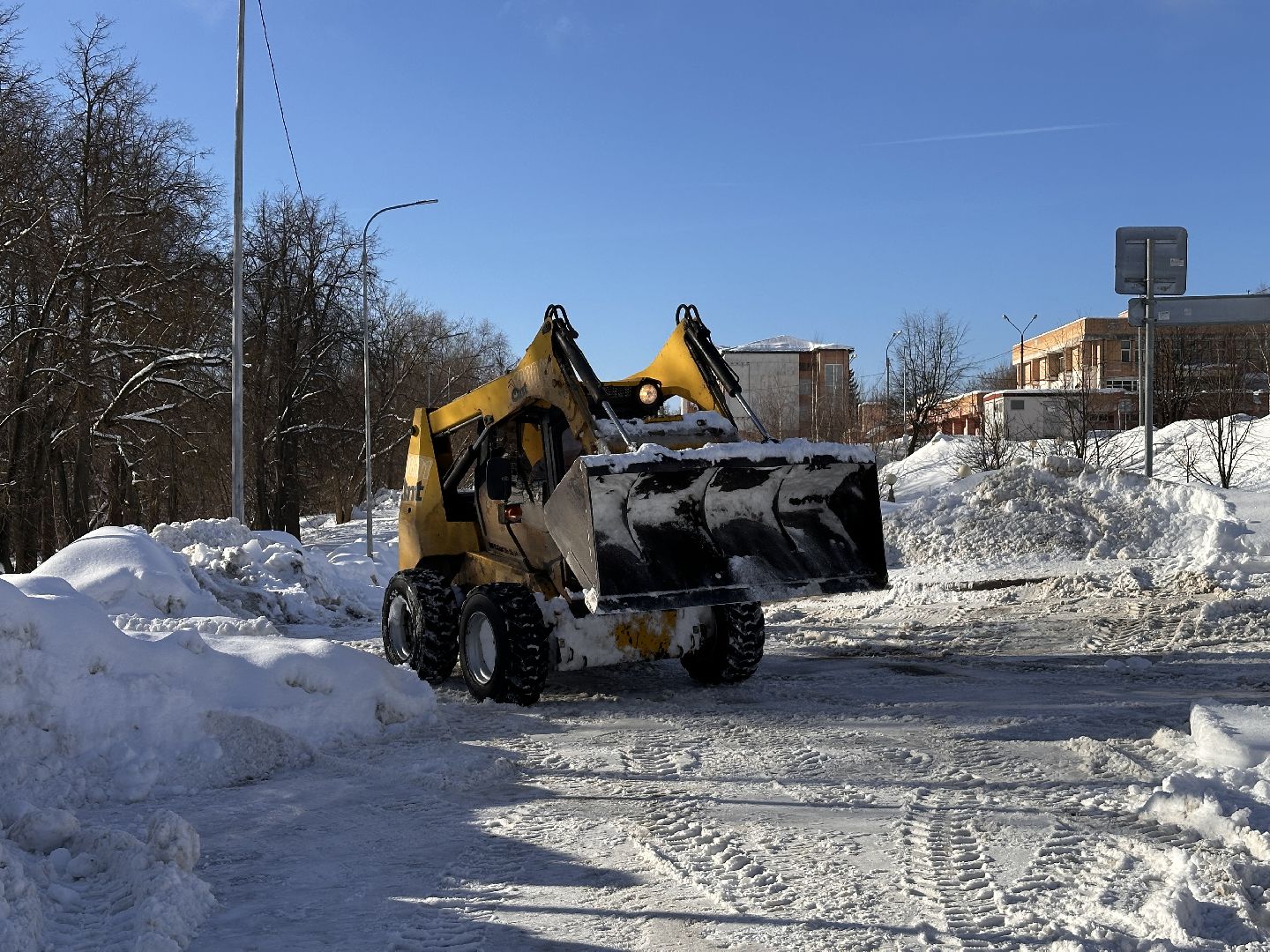 Клин, общество, зима, снег, очистка дорог,